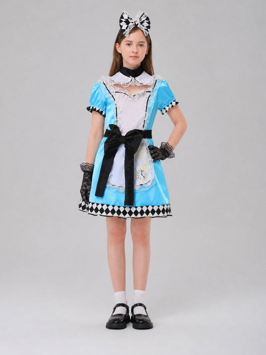 Alice in Wonderland Costume, Cosplay Dress on-model view