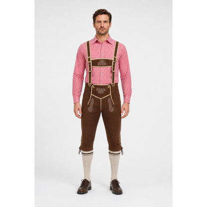 Overalls with a Red-and-White Checkered Shirt main product view