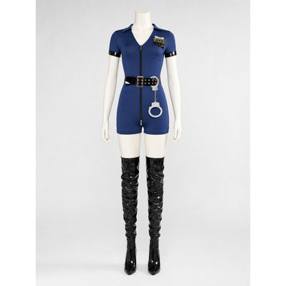 Carnival Police Costume with Shorts and Cap