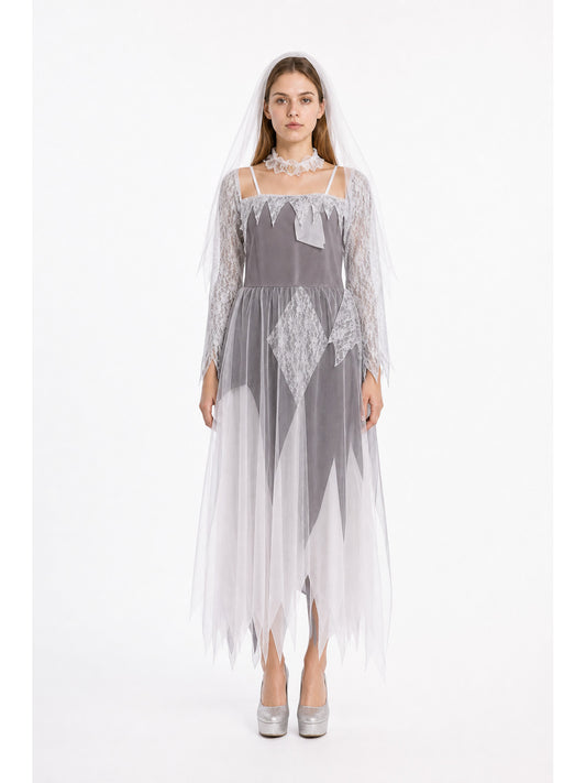 Long Gothic-Style Carnival Costume main product view