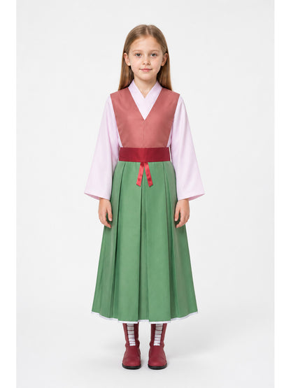 Cosplay Dress with Red Belt and Long Sleeves main product view