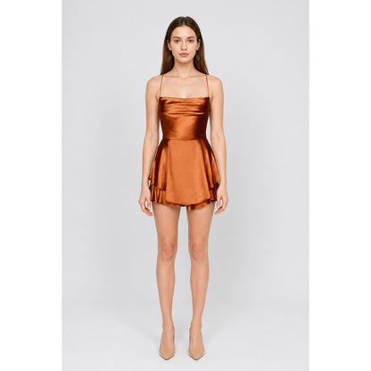 Spaghetti-Strap Dress with Tiered Skirt main product view