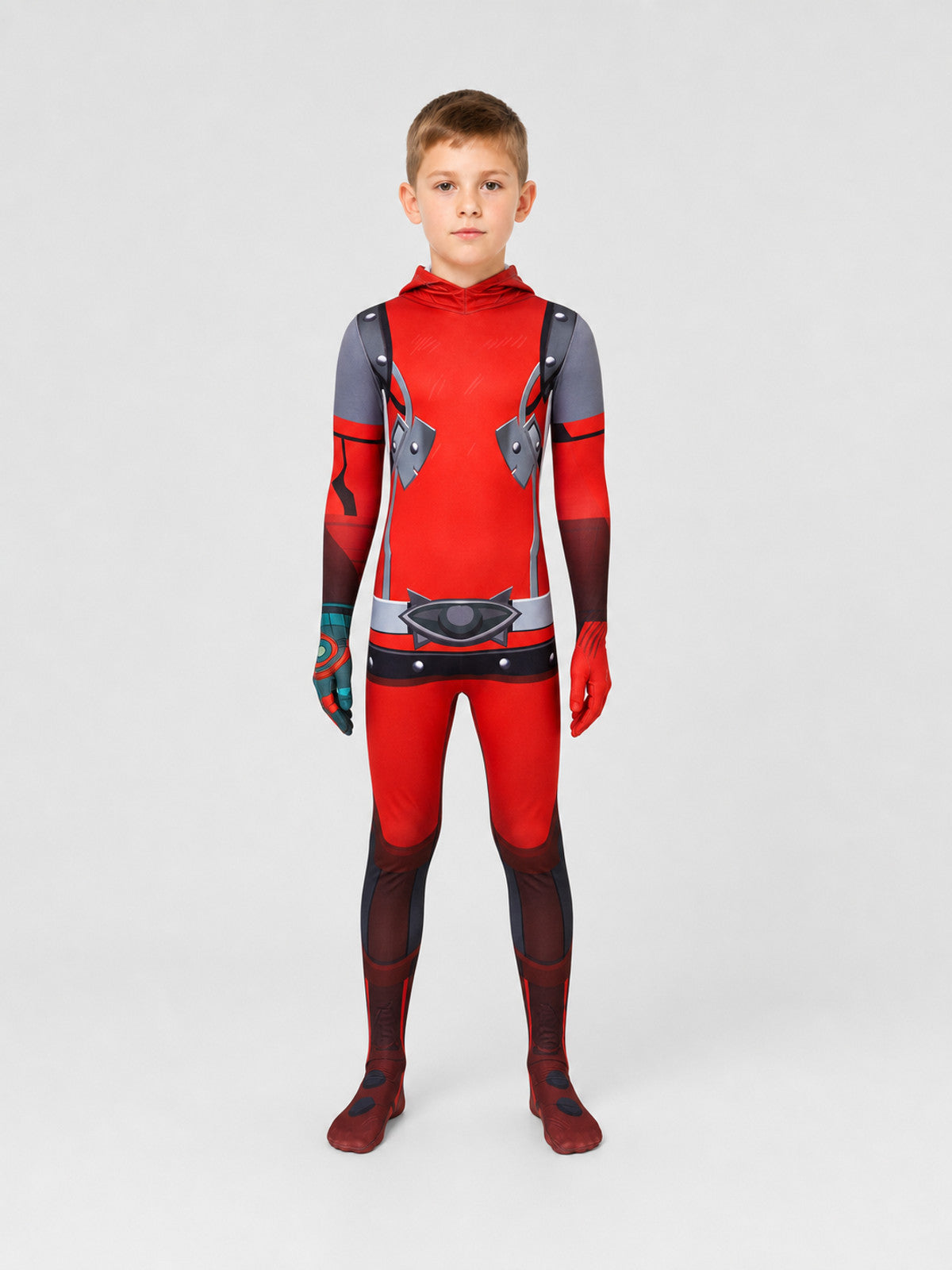 Yiga Cosplay Costume — Form-Fitting Hooded Jumpsuit on-model view