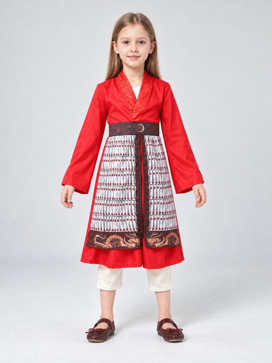 Kids' Costume: Red Dress and White Pants