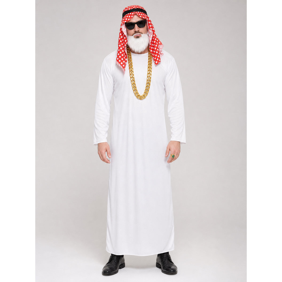 Arabian Carnival Costume with Robe and Accessories on-model view