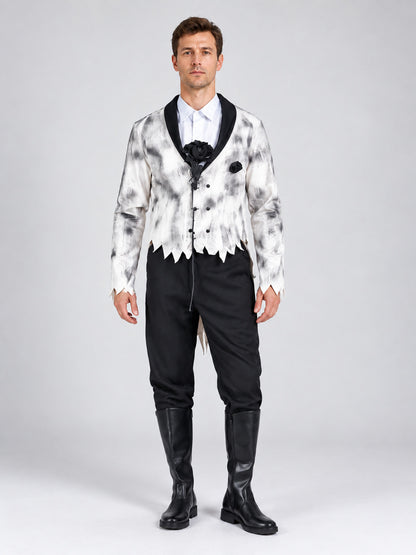 Halloween Vampire Costume: Jacket, Shirt, Pants, Brooch
