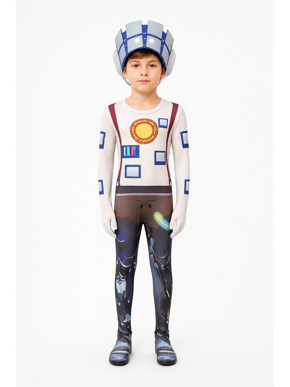 TV Man cosplay jumpsuit with mask main product view