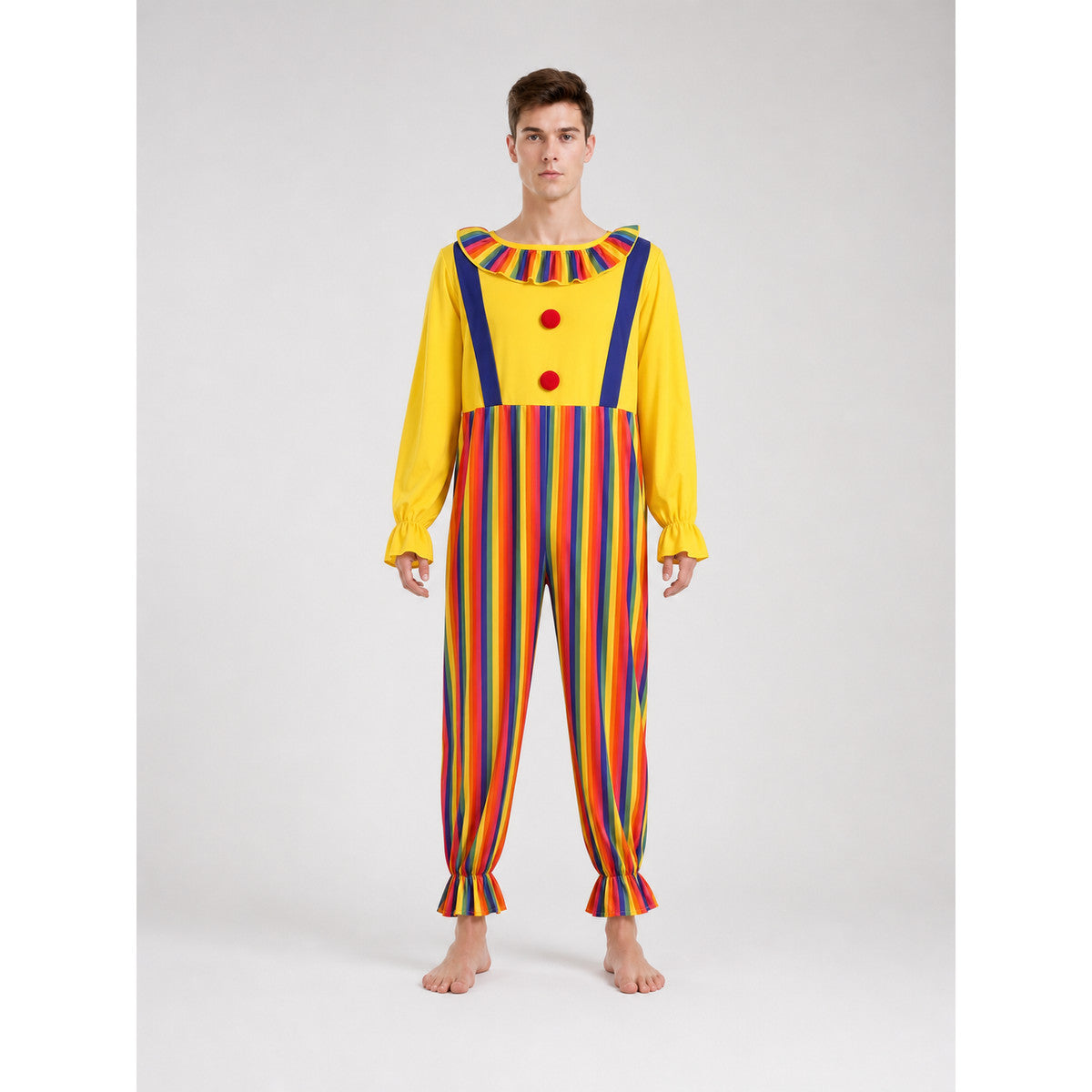 Clown Costume for Carnival and Stage Performances front view