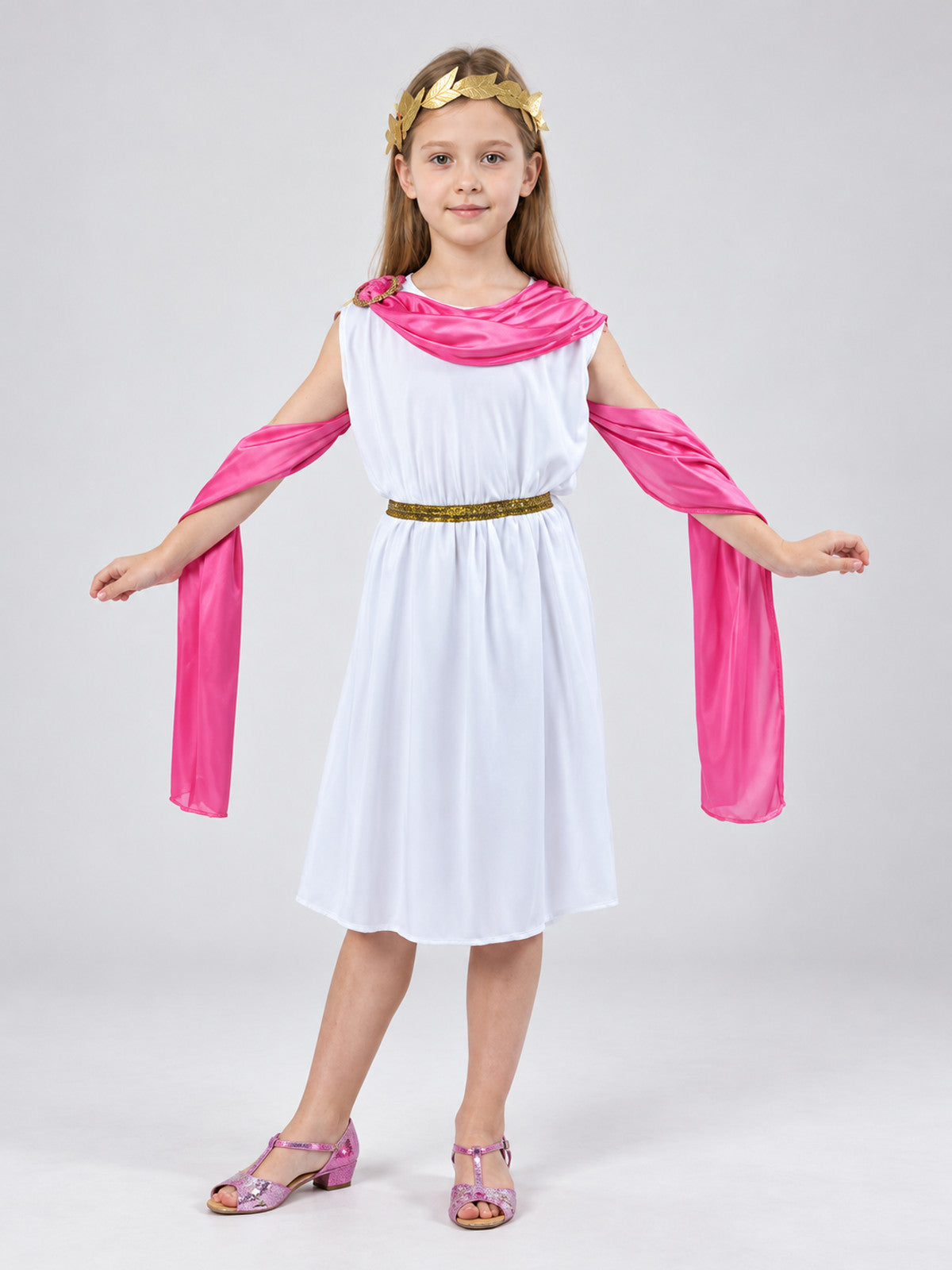 Kids' Carnival Costume with Draping and Belt