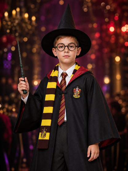 Hooded Wizard Robe for Cosplay and Performances
