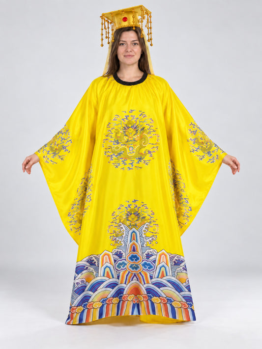 Chinese Emperor Carnival Costume with Headpiece