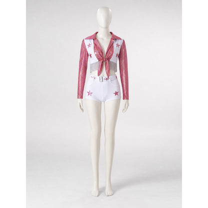 Stage Costume with Sparkly Top and Shorts