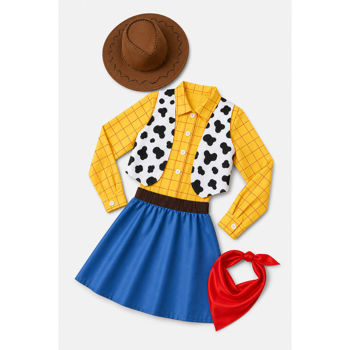 Western Carnival Costume on-model view