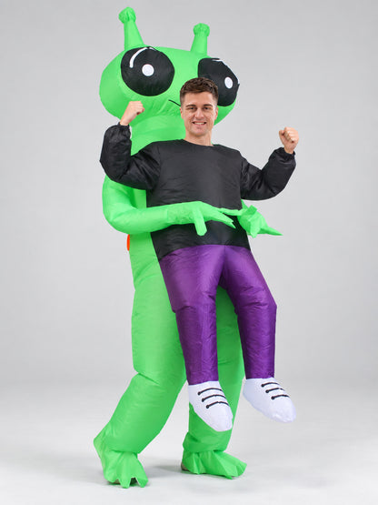 Inflatable Alien Costume Green with Fan
