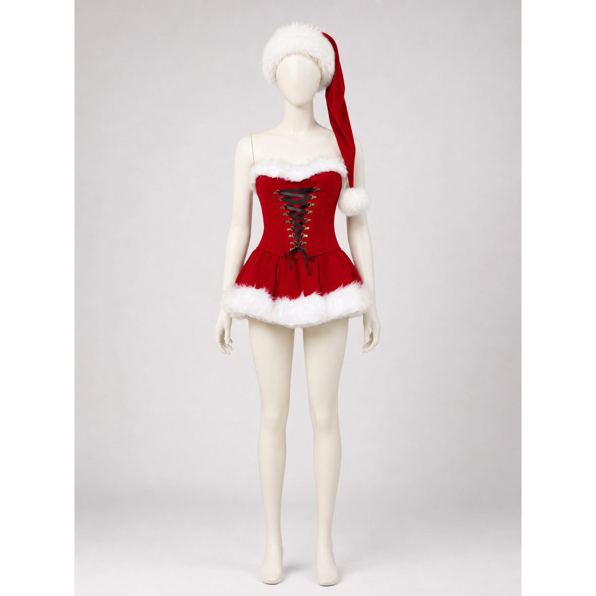 Christmas Character Costume with Lace-Up Detailing
