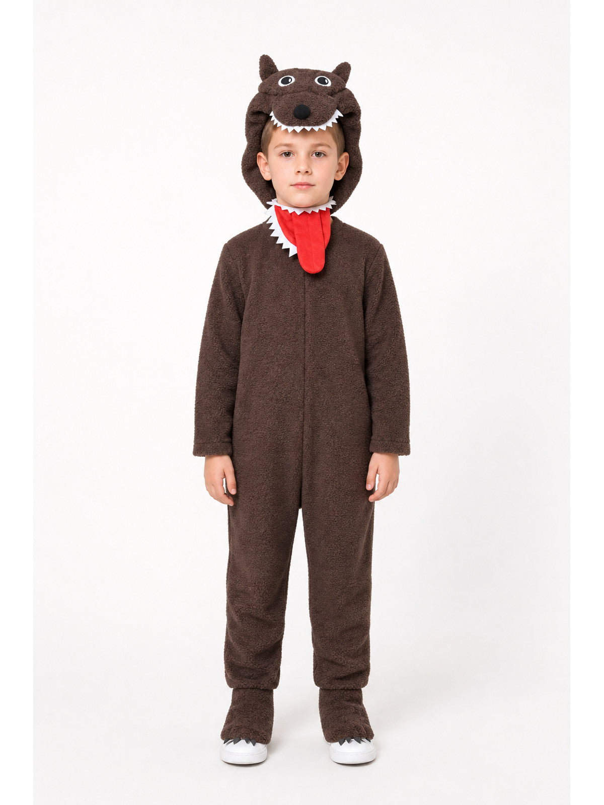 Kids' Wolf Costume with Hood and Claws main product view