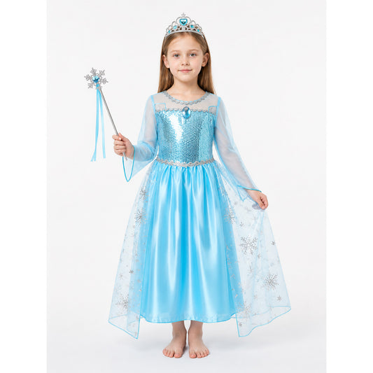 Snow Queen Costume for Halloween and Cosplay main product view