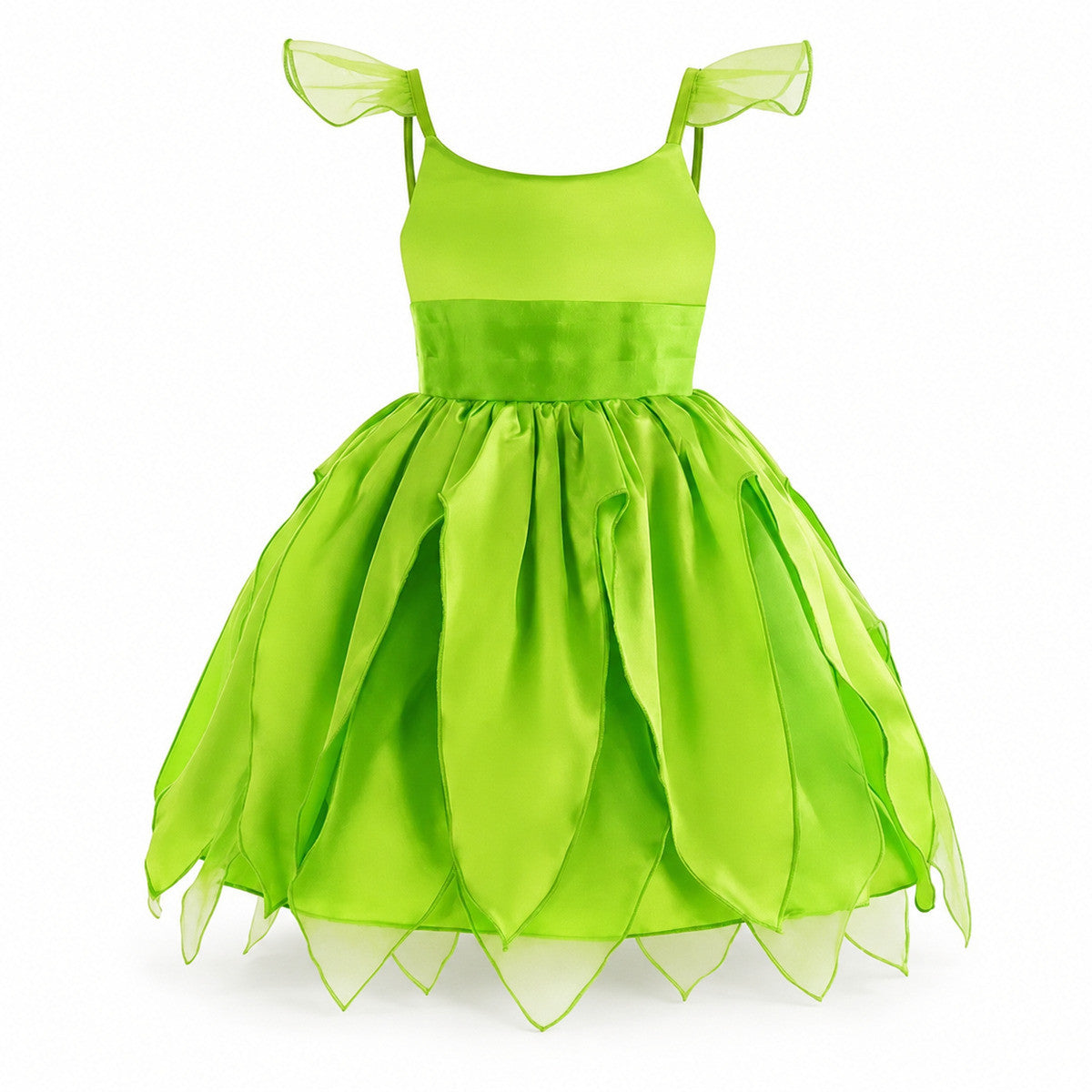 Disney Flower Fairy Dress Up Girls Cosplay Princess Dress Wings Halloween Elves Costume Carnival Party Tinkerbell Bell Dress - Color:Fairy 1