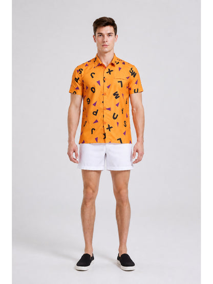Printed Shirt, Short Sleeves, Chest Pocket main product view