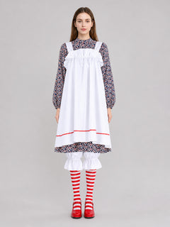 The clown costume is designed in a circus style and is suitable for Halloween