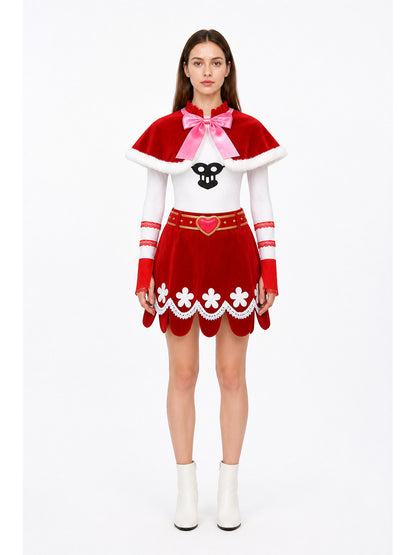 Perona One Piece Cosplay Costume with Cape main product view