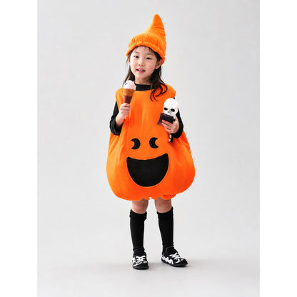 Pumpkin Halloween Costume with Hat