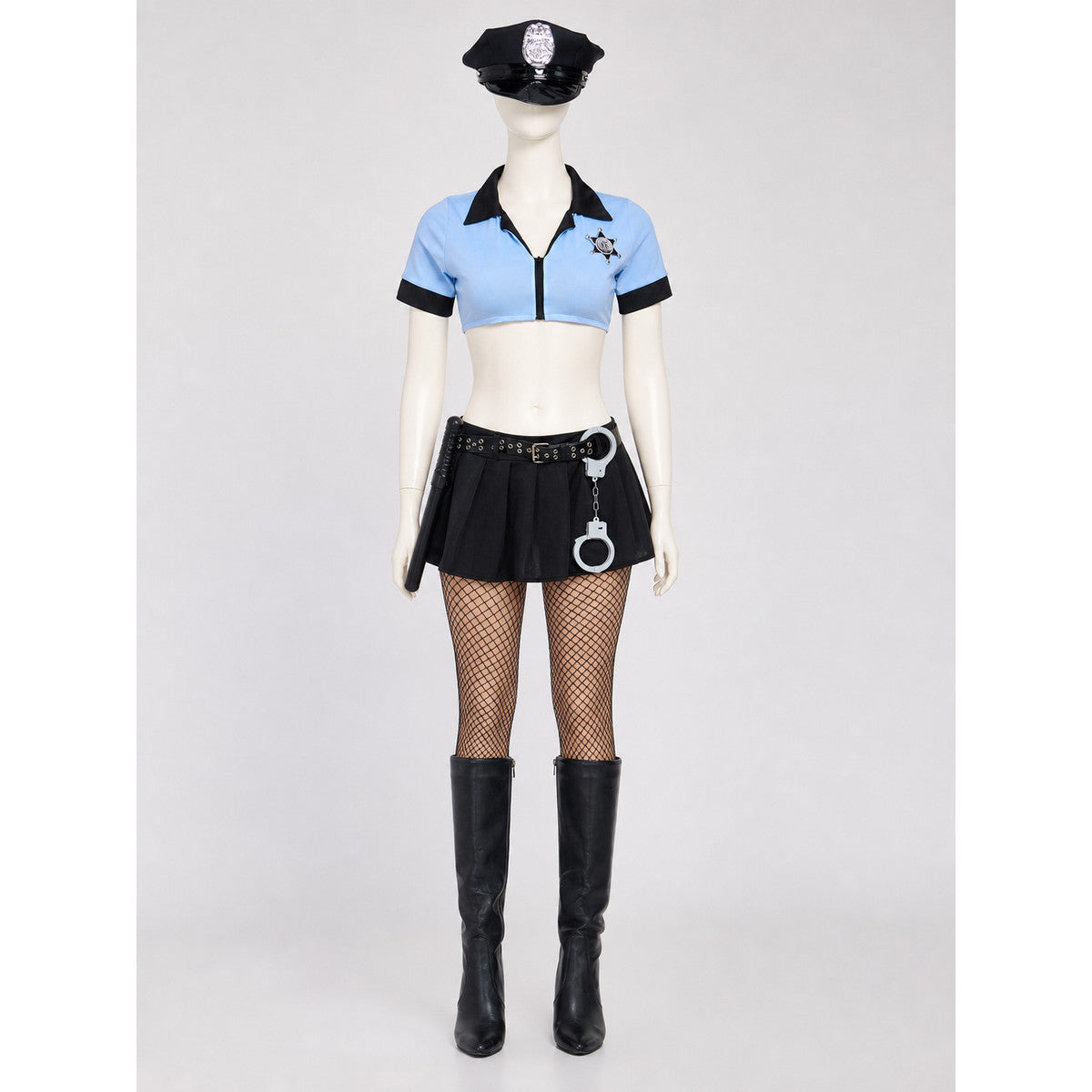 Police Costume for Cosplay, Uniform with Accessories