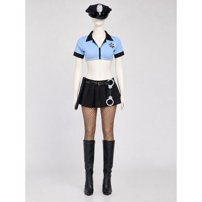 Police Costume for Cosplay, Uniform with Accessories