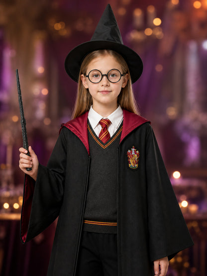 Harry Potter Gryffindor Robe Carnival Costume on-model view