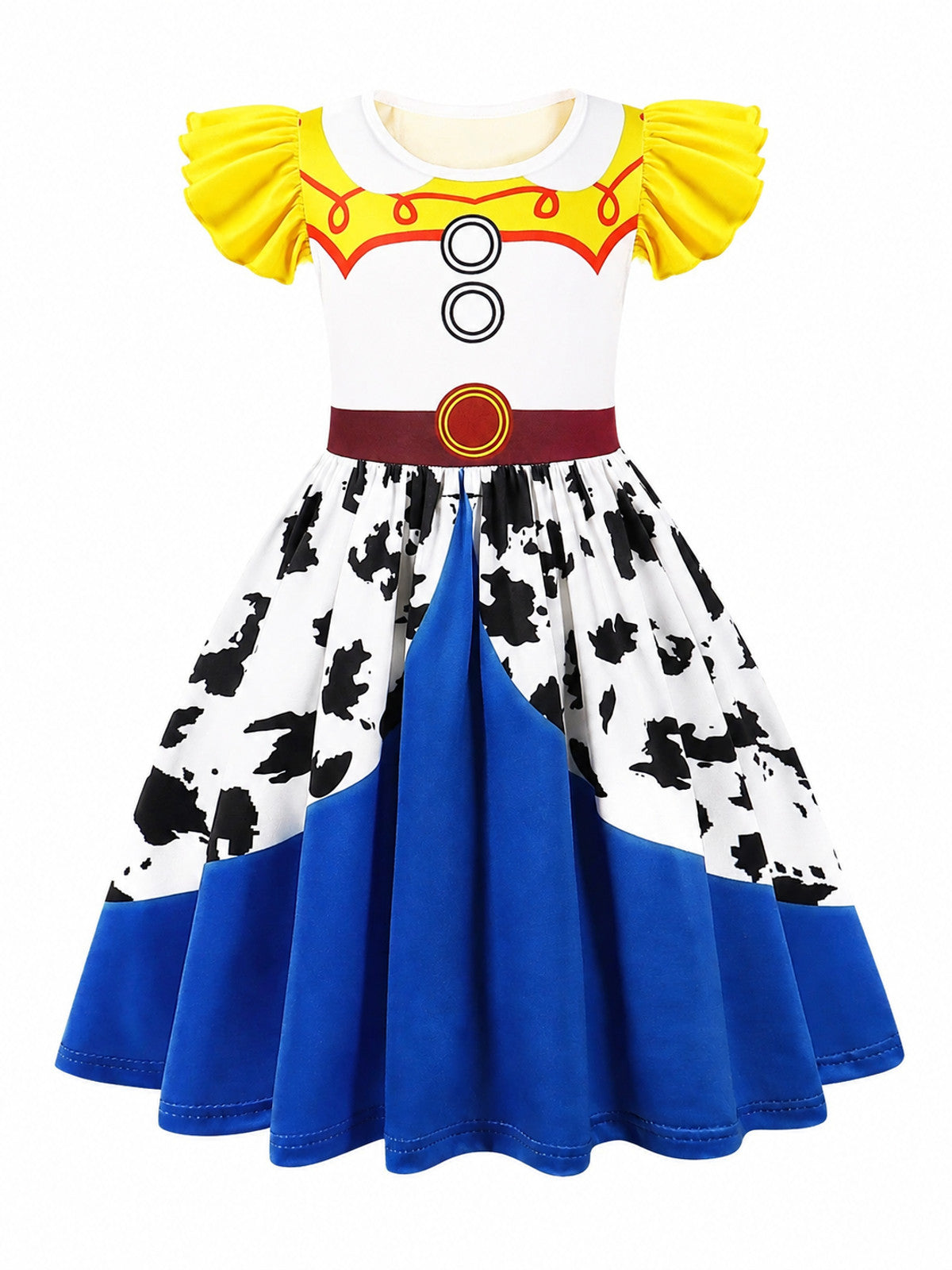 Children's princess-style dress with a Toy Story print main product view
