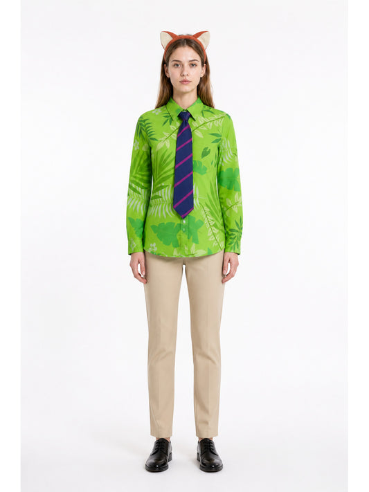 Cosplay Costume: Shirt, Tie, and Fox-Ear Headband main product view