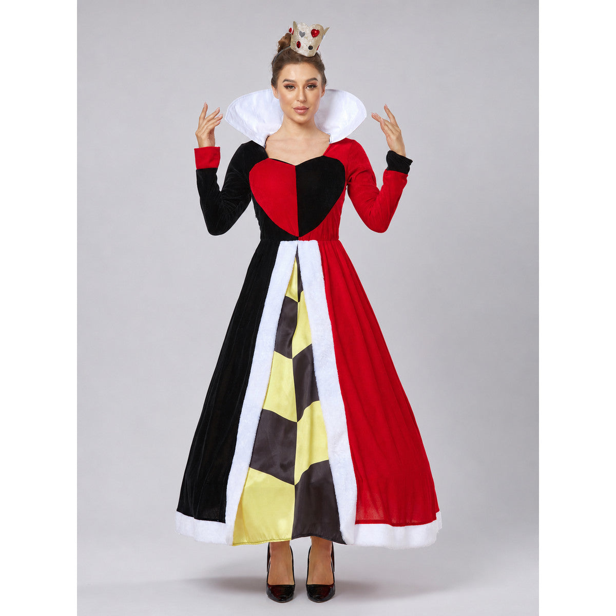 Long Red Queen Carnival Dress