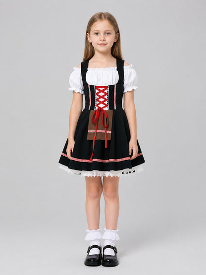 Bavarian-Style Dirndl Dress for Oktoberfest on-model view