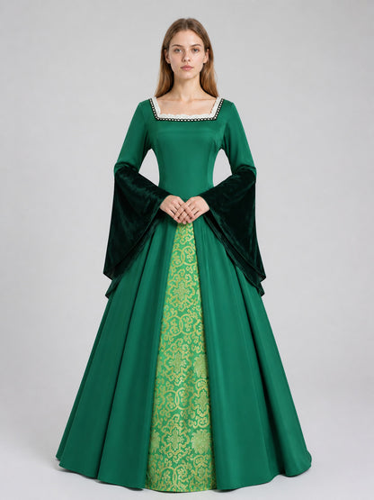 Cosplay Costume: Floor-Length Dress and Hat on-model view