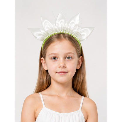 Halloween Carnival Headband with White Flowers main product view