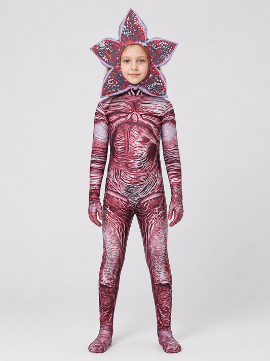 Carnivorous Flower Costume for Cosplay, Jumpsuit on-model view