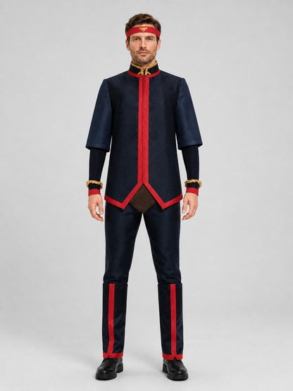 Avatar Cosplay Set with Red Trim on-model view
