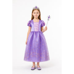 Halloween Princess Dress with Crown and Wand