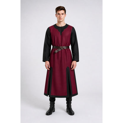 Red and Black Halloween Carnival Cloak with Belt
