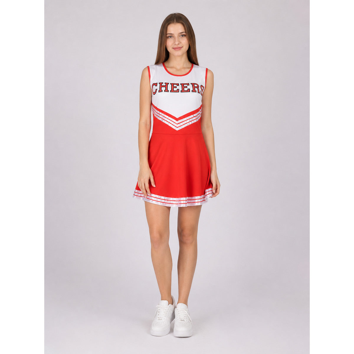 CHEERS Red and White Stage Dress