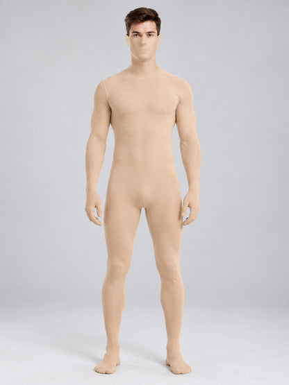 Fitted Full-Body Bodysuit in Nude
