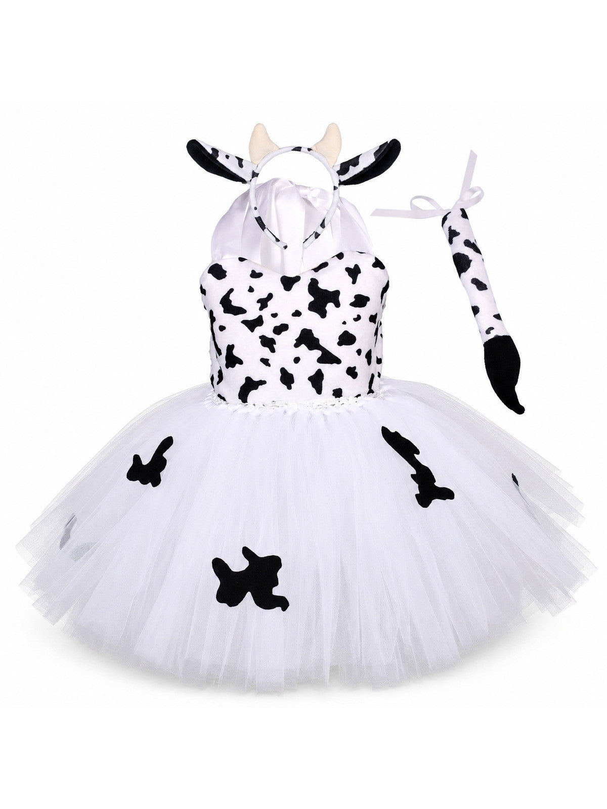 Baby Girls Halloween Animal Cosplay Costume Kids Forest Theme Giraffe Cows Tiger main product view
