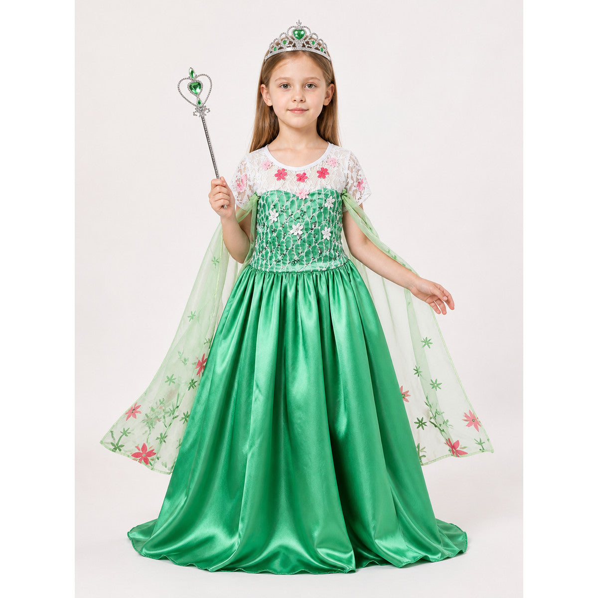 Green Princess Halloween Costume for Girls