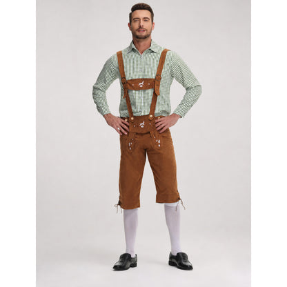German-Style Costume: Shirt and Suspender Shorts