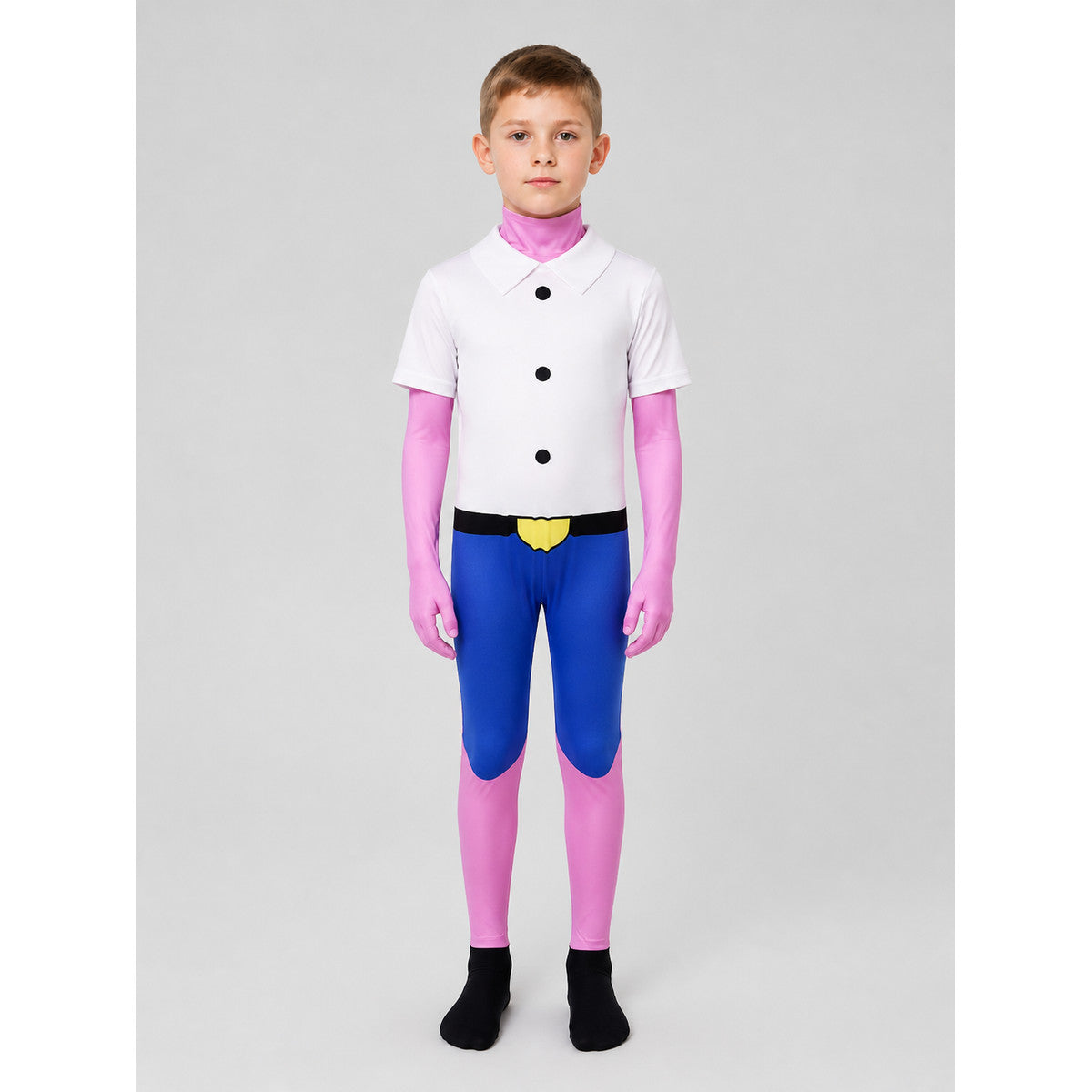 Charlie Pim Cosplay Jumpsuit Costume on-model view