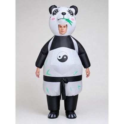 Inflatable panda costume for parties and performances front view
