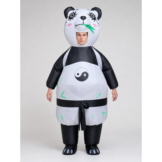 Inflatable panda costume for parties and performances front view