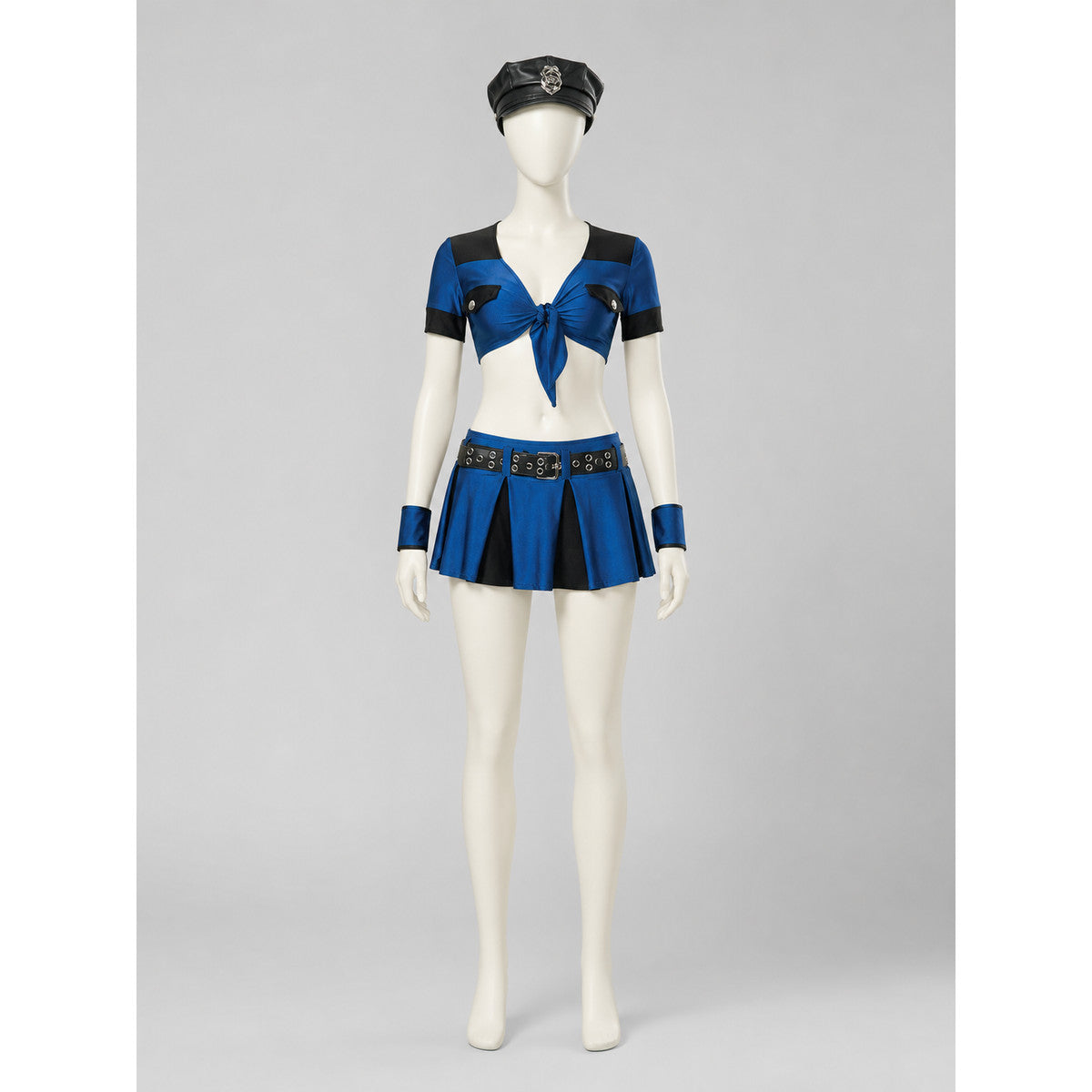 Police-Style Skirt Costume for Role-Playing Looks