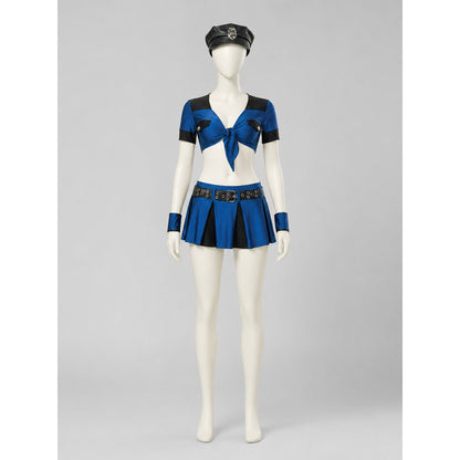 Police-Style Skirt Costume for Role-Playing Looks