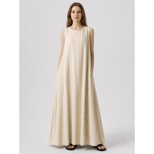 Sleeveless Maxi Dress, Relaxed Fit